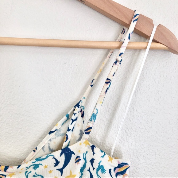 {Issa London} Silk Aquatic Printed Wrap Slip Dress - Picture 7 of 8